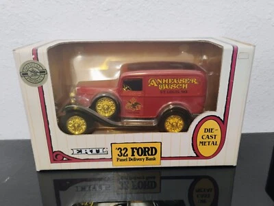 Vintage 1991 Diecast Modelo '32 Ford Painel Banco de Entrega Anheuser Busch - Imagem 1 de 4
