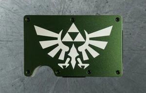 Legend of Zelda Triforce Thin Metal RFID Blocking Slim Wallet Laser Engraved - Picture 1 of 7