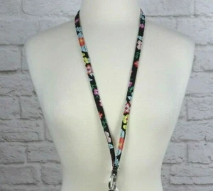 Vera Bradley Tangerine Twist Lanyard Key Ring ID Holder Clip Multi Purpose Flora - Picture 1 of 6