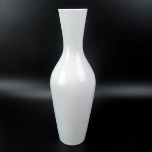 Fürstenberg Porzellan Vase weiss glasiert Blumenvase Glatt Zeitlos ca. 30cm - Bild 1 von 4