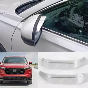 Fit For Honda CR-V CRV 2023-2024 Steel Chrome Rear View Mirror Rain Eyebrow Trim - Picture 1 of 4