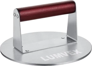 Stainless Steel Burger Press, 6.3In Burger Smasher for Griddle Thicken Hamburger - Picture 1 of 11