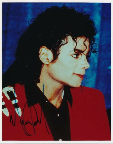 Michael Jackson- Signed Color Photograph Cover