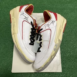 Size 13 - Nike Air Jordan 2 Retro Low SP Off-White Varsity Red 2021 Virgil - Picture 1 of 7
