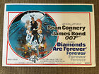 Affiche quad James Bond DIAMONDS ARE FOREVER 2007 réimpression 38,5 pouces x 27 pouces