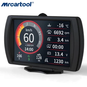 GPS OBD Inclinometer Off Road Angle Slope Meter Coolant Temperature RPM Gauge - Picture 1 of 12