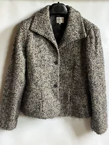 Armani Collezioni Vintage Ladies Jacket Boucle Tweed Alpaca Wool Mohair 46 / 14 - Picture 1 of 15