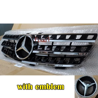 Grelha superior com emblema para 2005-2008 Mercedes Benz ML Class W164 ML320 ML350 ML550 - Imagem 1 de 4