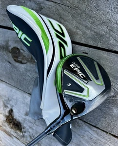 Callaway GBB EPIC SUB ZERO 3-Madera 15°, Fujikura Extra Rígida Para Hombre Derecha + Funda para la Cabeza - Imagen 1 de 7
