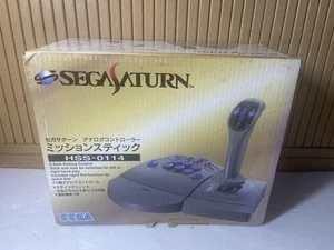 Sega Saturn Mission Stick Controller HSS-0114, Used, with Box & Manuals - Picture 1 of 7