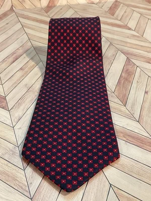 Галстук мужской Brooks Brothers красный черный 61 дюйм длина 3,75 дюйма ширина сделано в США - Изображение 1 из 4