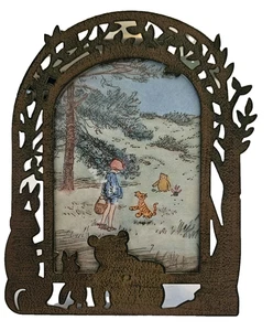 Marco de fotos Winnie the Pooh Disney arte popular look 3,75" x 5" niños bebé - Imagen 1 de 11