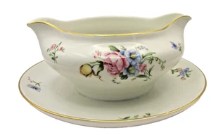 Vintage HEINRICH H&Co Selb Bavaria Gravy Boat Germany Pattern No. 16419 Floral - Picture 1 of 9