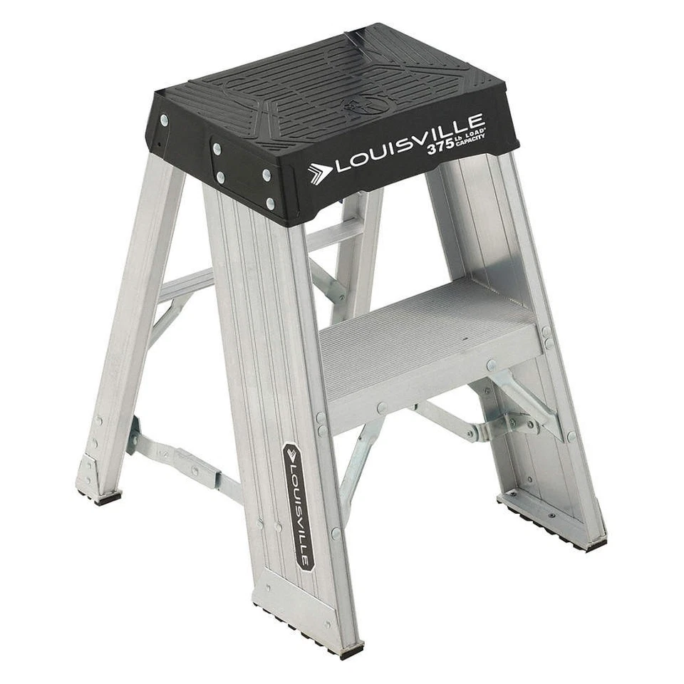 LOUISVILLE LADDER AY8002 Step Stand,375 lb. Ld Cap.,Aluminum 415J15 - Image 1 of 1