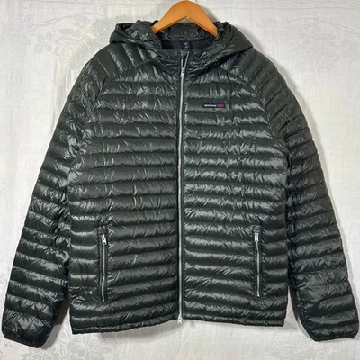 Chaqueta Abercrombie Fitch XL Cremallera Completa Verde Ejército Relleno Acolchado Con Capucha Foto 1 de 4