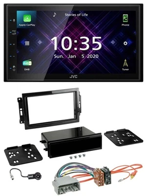 JVC DAB 2DIN MP3 Bluetooth USB Autoradio für Chrysler 300C Dodge Caliber Jeep Co - Bild 1 von 4