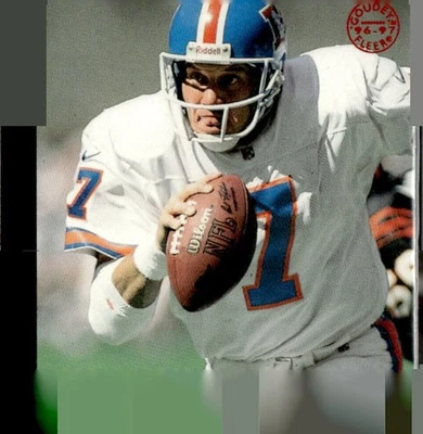 1997 Fleer Goudey Football John Elway Mini Red Foil Card #15 - Image 1 of 2