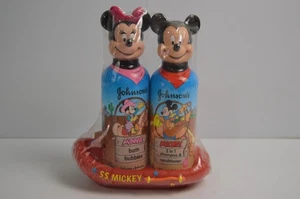 Vintage S.S. Mickey & Minnie Bubble bath & 2 in 1 Shampoo Conditioner Sealed NIP - Picture 1 of 17