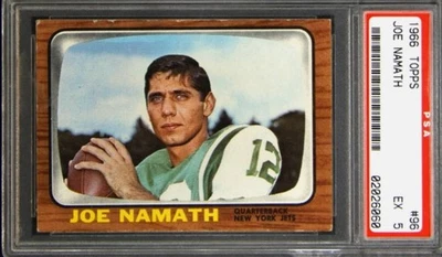 1966 Topps #96 Joe Namath PSA 5 - Image 1 of 2