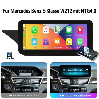 10.25" Für Mercedes Benz E-Klasse W212 GPS Navi NTG4.0 Carplay Android Autoradio - Bild 1 von 4