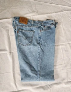 Vtg Men's Levi's 550 Orange Tab Relaxed Fit Denim Jeans Size 38x 32 Dry Clean - Picture 1 of 9
