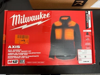 Milwaukee M12 Women’s Medium Heated AXIS Quilted Jacket Kit Black - Image 1 of 4