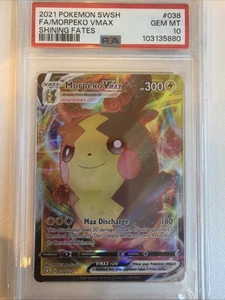 Morpeko VMAX 038/072 Shining Fates Holo PSA 10 Pokemon - Picture 1 of 2