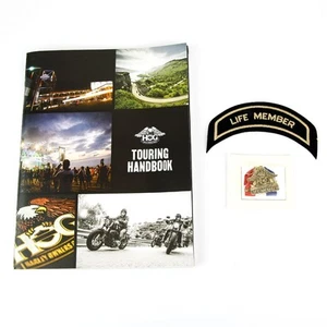 Patch e spilla Harley gruppo proprietari Life membro con nastro + libro touring - Foto 1 di 3