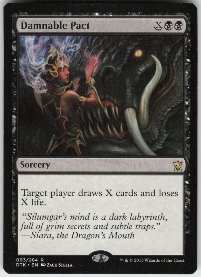 Damnable Pact 93 Dragons of Tarkir R NM - Image 1 of 1