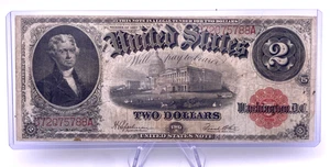1917 $2 Large Red Seal United States Note. Lot.119 - Picture 1 of 8