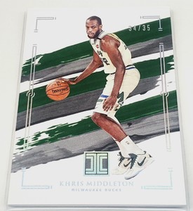 2020-21 Panini Impeccable Holo Silver #49 Khris Middleton: Milwaukee Bucks /35