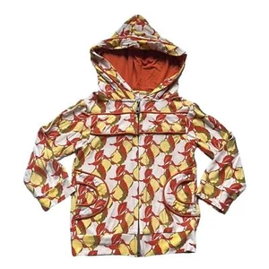 Chaqueta acolchada con capucha manga larga Kate Quinn otoño limones bambú 5T nueva con etiquetas - Imagen 1 de 2