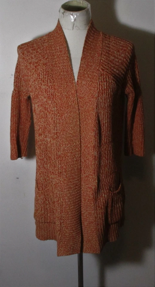 Suéter envolvente cárdigan naranja óxido LUCKY BRAND talla S Foto 1 de 4