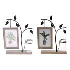 Family Picture Frame Vertical Tree Desk Photo Frames for w/ Glass Vase Flower Pl