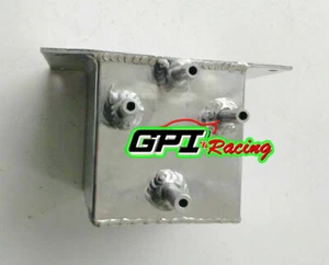 1L Under-Car Aluminum Alloy Fuel Oil Surge Cell Tank + Hose Tails Drift Drag - Bild 1 von 6