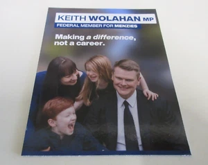 2025 - Federal Election Fridge Magnet - Liberal Party - Keith Wolahan - Menzies - Bild 1 von 5