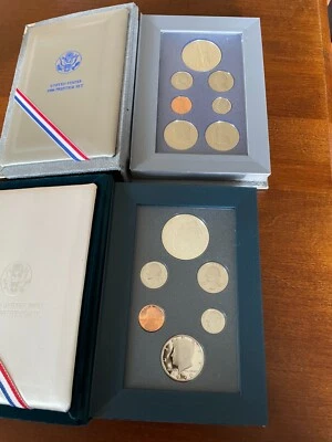 Lot of two US Mint Prestige Sets 1986 and  1990.  No boxes or COA - Image 1 of 4