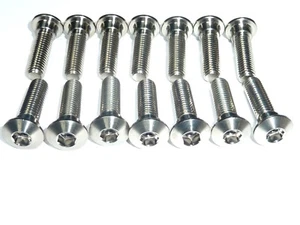 Kawasaki ZX-6R 1995-2012 FRONT AND REAR BRAKE ROTOR DISC BOLT KIT TITANIUM - Picture 1 of 9
