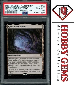 GEMSTONE CAVERNS PSA 10 2021 Time Spiral Remastered Mythic 280 MTG C2 - Picture 1 of 2