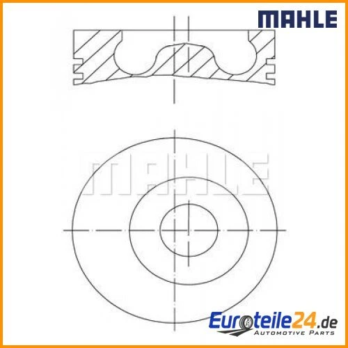 Kolben MAHLE 0160200 für Ford Tourneo Connect Mondeo IV - Изображение 1 из 1