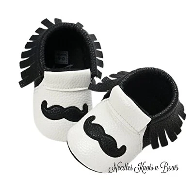 Mocasines bigote para bebés niños Tallas: 0/6 meses 6/12 meses y 12/18 meses, zapatos para bebés pequeños Foto 1 de 4