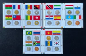 Vereinte Nationen 2006 Flaggen und Münzen Blätter aus allen 3 Büros - Bild 1 von 1