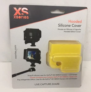 New XS GoPro Hero 3 Protective Silicone Yellow Cover Housing Sleeve Easy On/Off - Picture 1 of 6