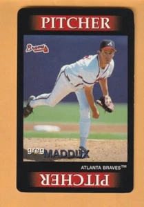 Greg Maddux Atlanta Braves 1996 Team Out Game Card HOF - Bild 1 von 2