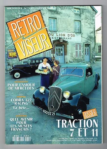 *** RETROVISEUR n° 37 *** 09-1991 // dossier TRACTION 7 et 11 - MERCEDES - COBRA - Bild 1 von 1