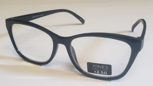 Jones New York Reading Glasses JNR112-B Readers Black +2.50 55-020-142 - Picture 1 of 5