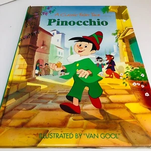 VINTAGE PINOCCHIO: A CLASSIC FAIRY TALE Hardback Book (1992) - Picture 1 of 7