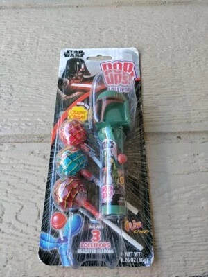 STAR WARS THE MANDALORIAN POP UPS! Bobba Fett LOLLIPOP NEW! Hard to Find - Image 1 of 2