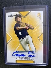 2021 Leaf Perfect Game National Showcase yellow #BACA1 Carson Applegate Auto 1/1
