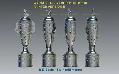 Borg-Warner Trophy Indy 500. Modello dipinto in resina. scala 1:43 - Immagine 1 di 4